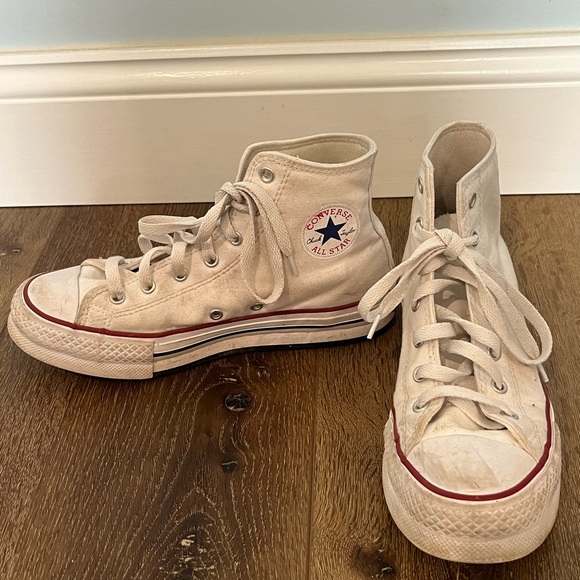 Girls Converse Big Kid Chuck Taylor All Star Hi Lift High Top Sneakers - Picture 4 of 4